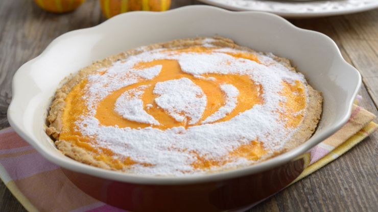 Torta di zucca con ricotta light