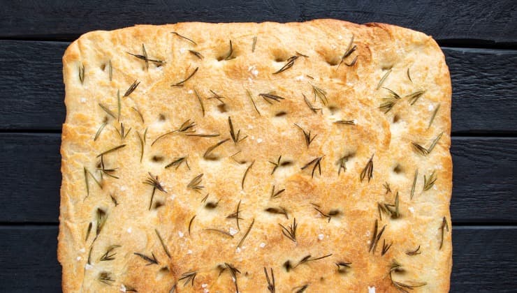 focaccia con rosmarino e patate