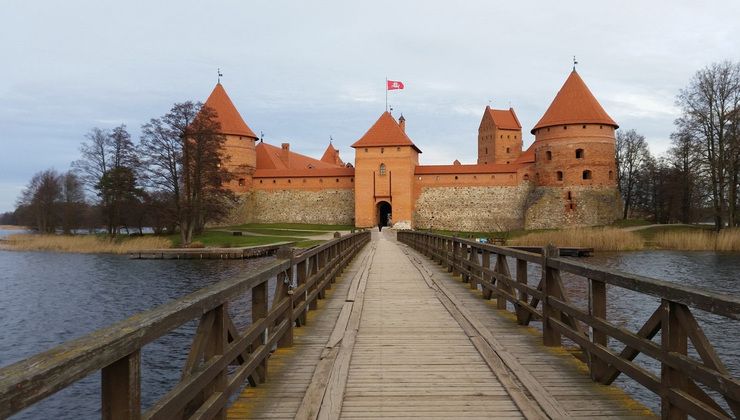 Castello di Trakai passeggiata