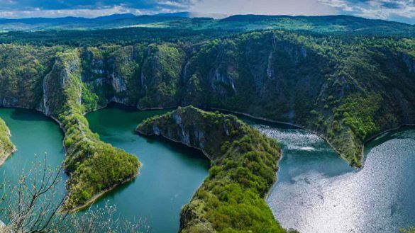 Il fiume Uvac in Serbia