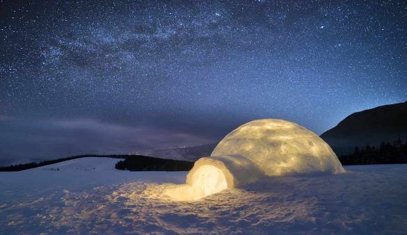 dormire in un igloo