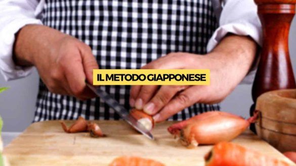 metodo giapponese per sbucciare le cipolle