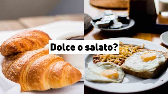 Colazione dolce e salata