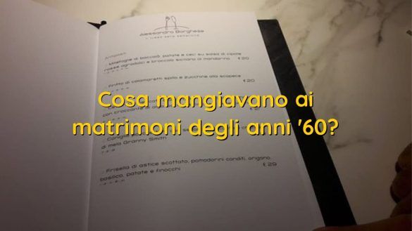 Cosa mangiavano ai matrimoni