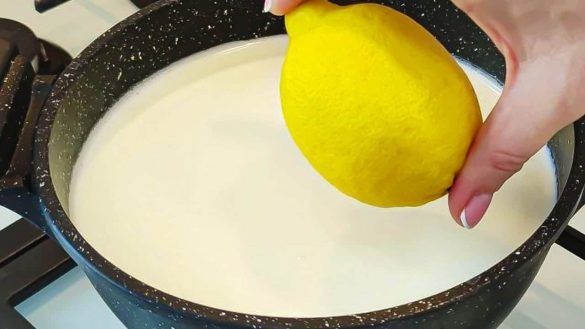 Limone nel latte