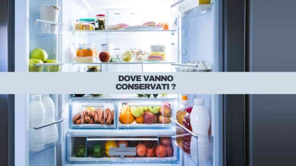 Dove vanno conservati gli alimenti