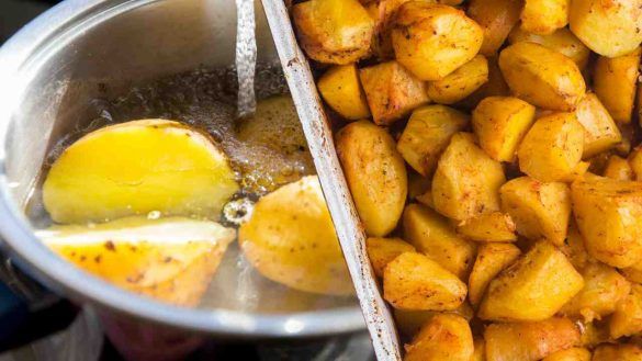 patate bollite e al forno