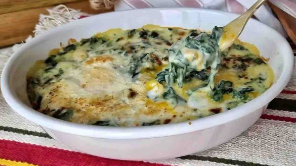 Gratin di spinaci