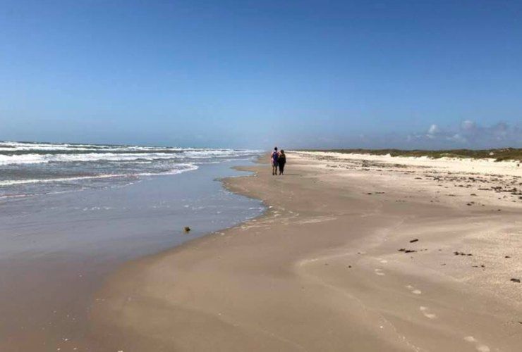 Una spiaggia del Texas