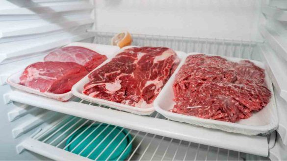 Carne nel freezer