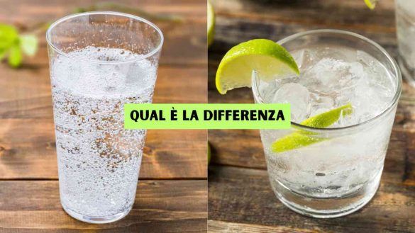 acqua tonica e gassosa