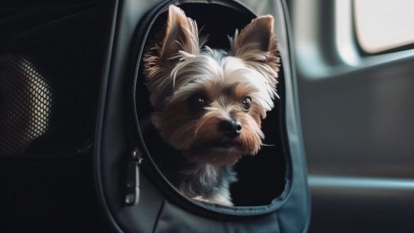 Viaggiare col cane in aereo