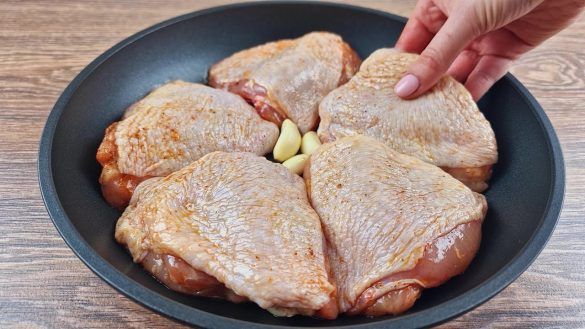 Cosce di pollo alla birra