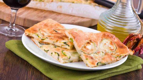 Focaccia di zucchine