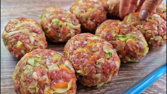 Polpette di carne e verdure