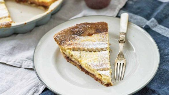 Torta ricotta e marmellata