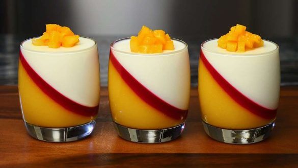 Panna cotta al mango