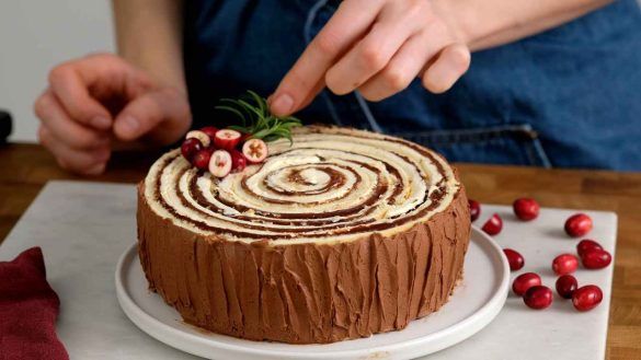 Torta Tronco albero di Natale