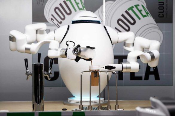 Adam robot barista