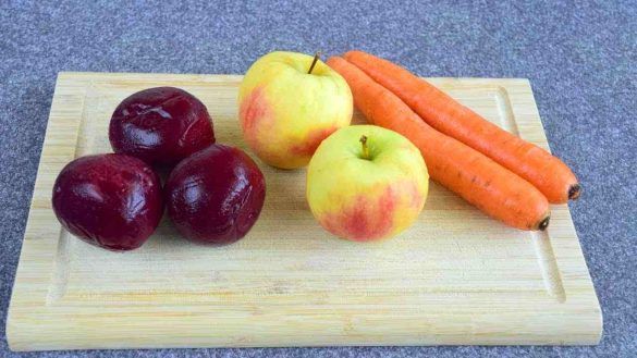 Insalata di barbabietola mela e carota