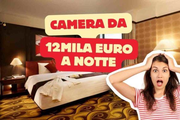 Camera 12mila euro a notte