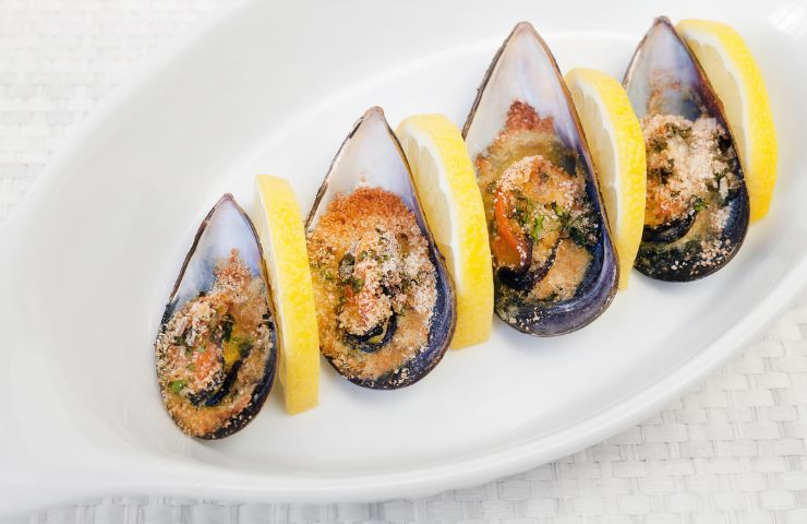 Cozze gratinate