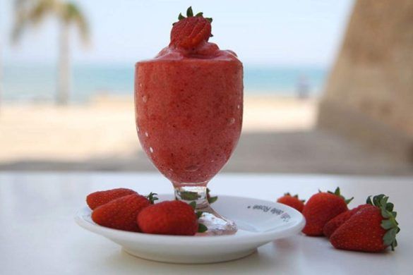 Granita siciliana alle fragole