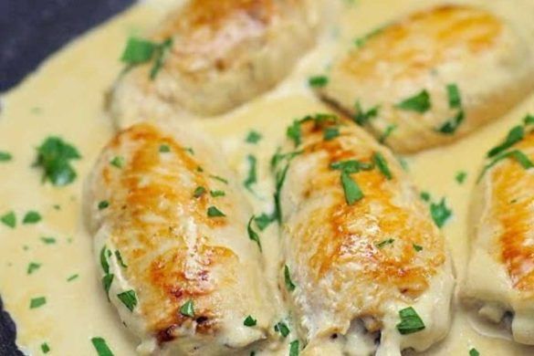 Involtini di pollo con funghi