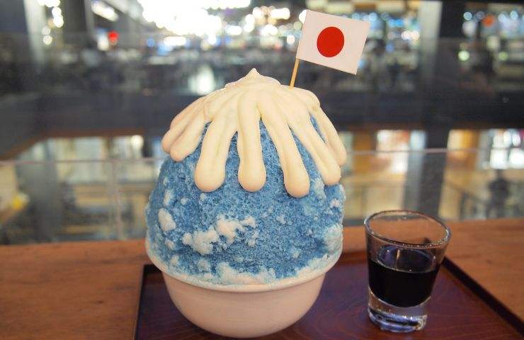 Kakigori con crema