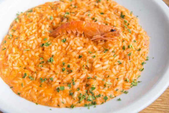 Risotto alla crema di scampi