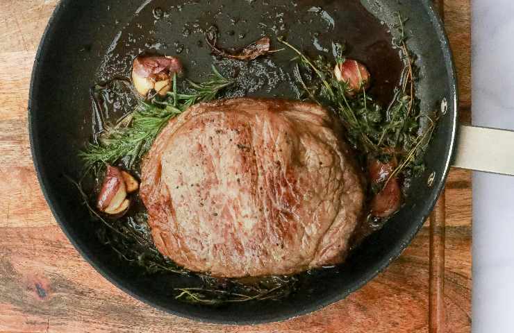 Carne cotta in padella