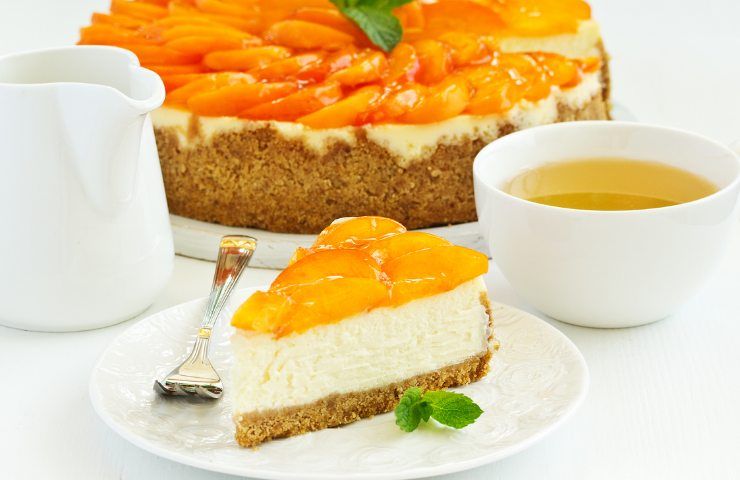 Cheesecake alle pesche ricetta