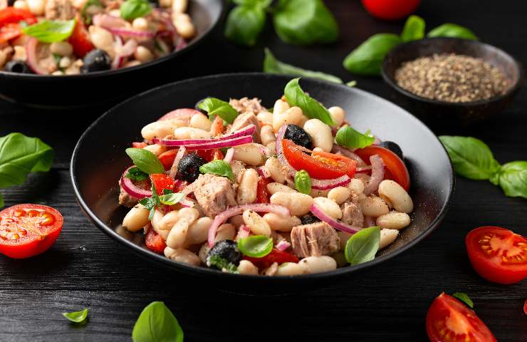 Insalata fagioli e tonno