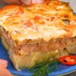 Pasticcio con carne e cavolo