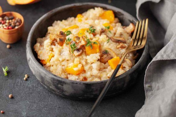 Risotto alle pesche