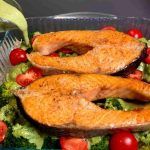 Salmone con broccoli