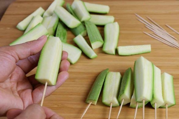 Spiedini di zucchine