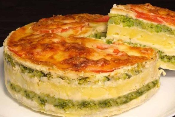 Torta salata con broccoli e patate