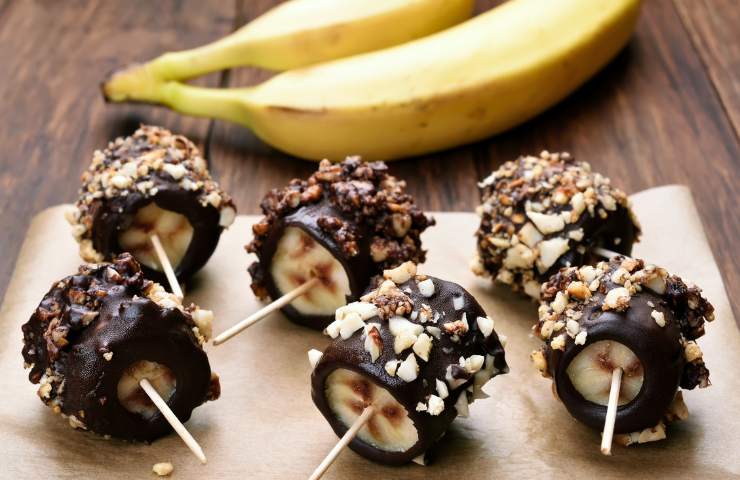 Banane al cioccolato ricetta