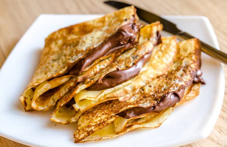 Crepes senza latte ricetta