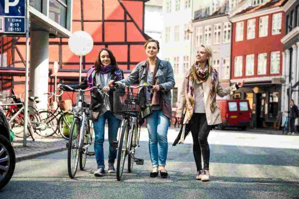 Donne in bici a Copenhagen