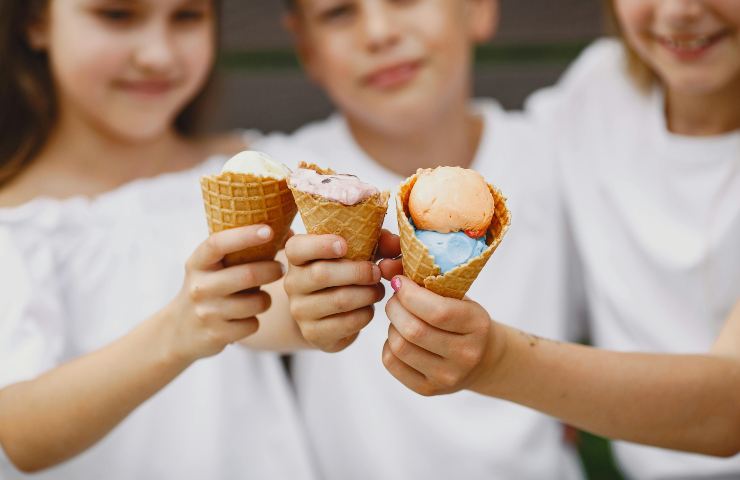 Il gelato per i bambini