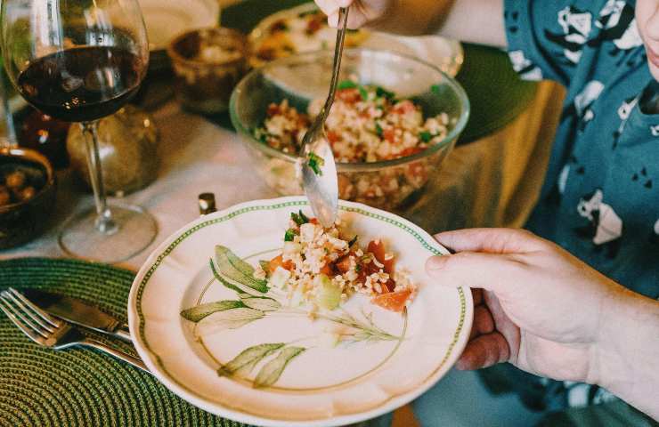 Piatto freddo con couscous