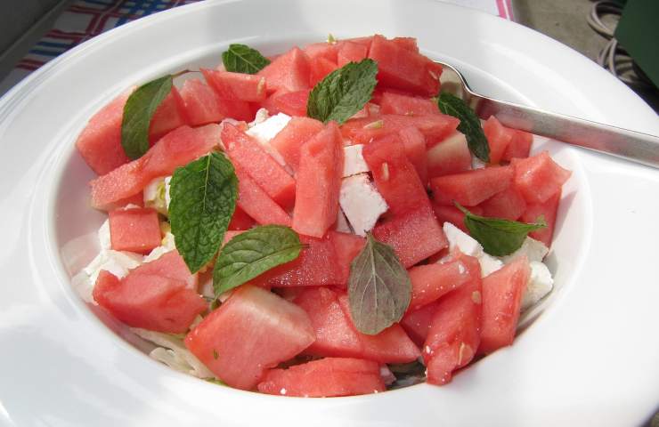 Insalata di anguria e feta