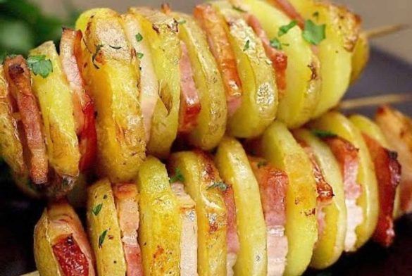 Involtini con patate e pancetta