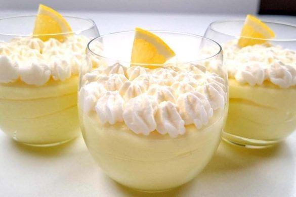 Mousse cremosa al limone