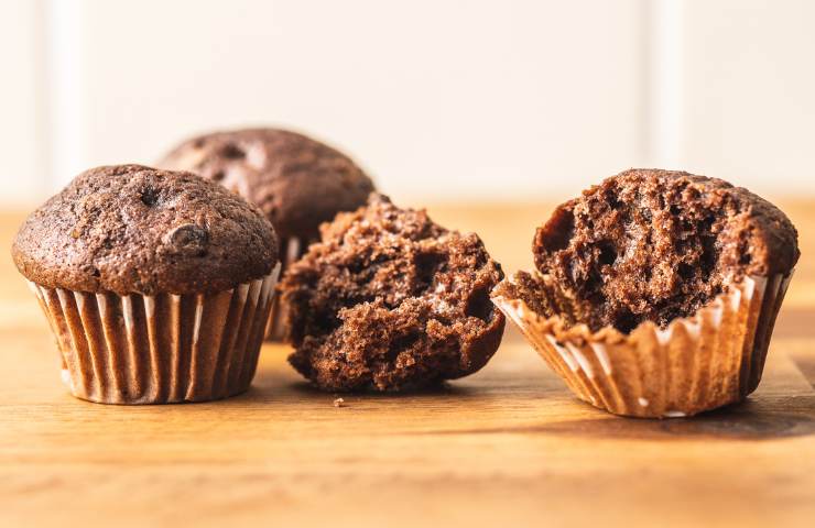 Muffin al cioccolato e menta