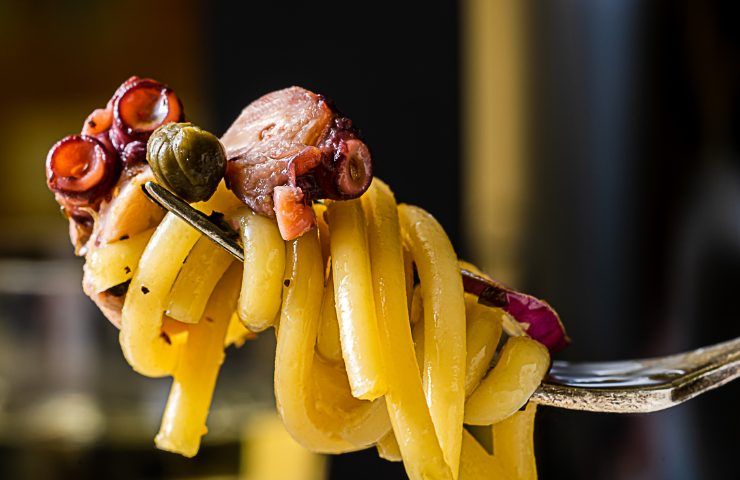 Pasta fredda con polpo ricetta