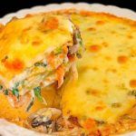 Pasticcio con verdure e prosciutto