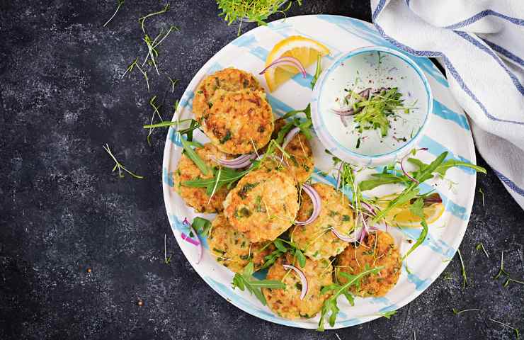 Polpette di pesce persico